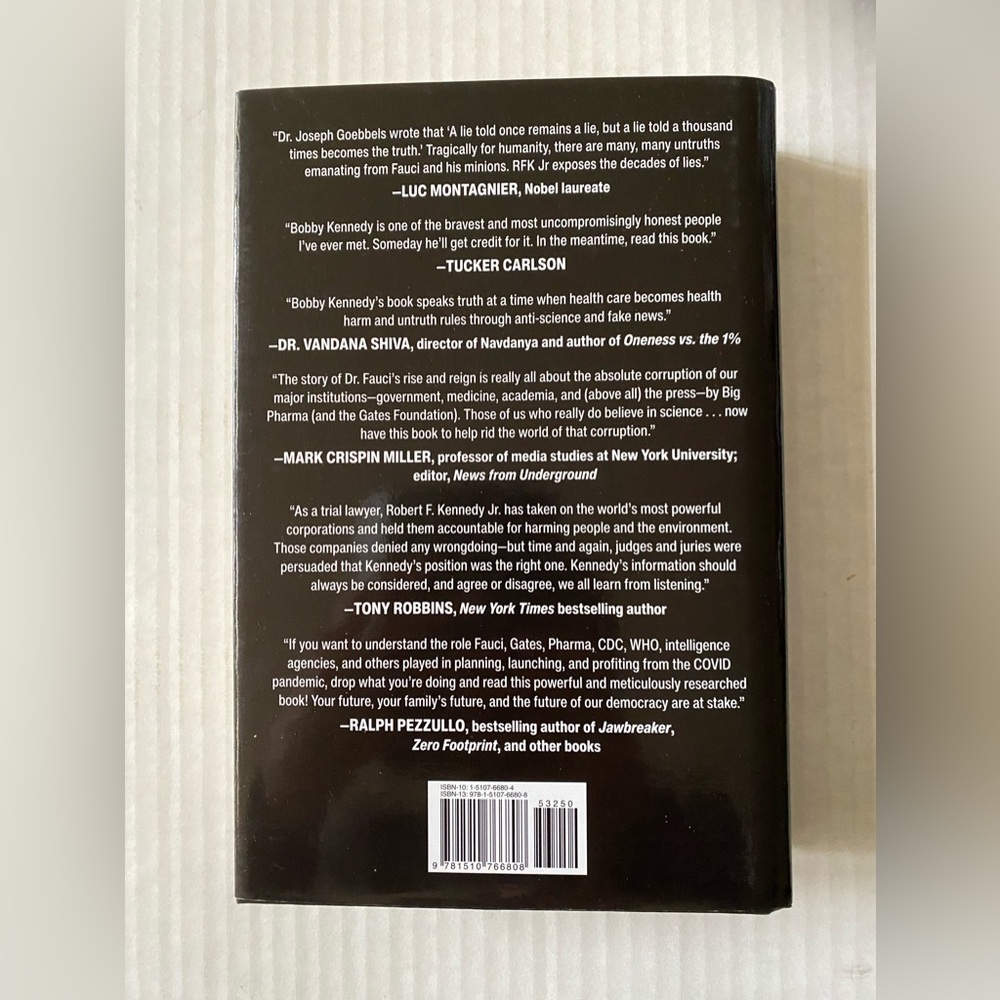 The Real Anthony Fauci Hardcover by Robert F. Kennedy Bestseller! - Picture 6 of 8